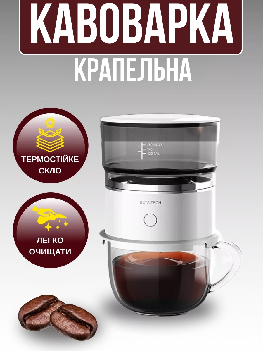 Міні крапельна кавоварка для подорожей